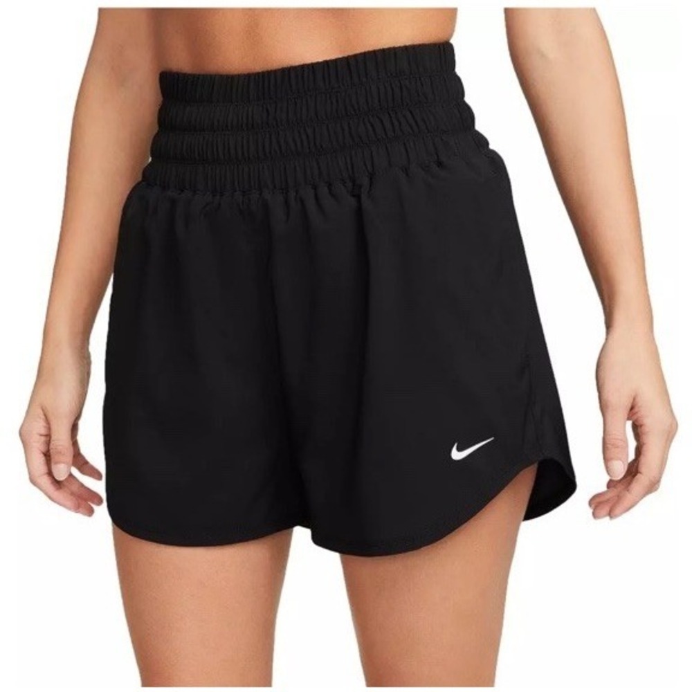 Nike Women's Dri-FIT High Waisted Running Shorts XXL Black 3" Lined Athletic